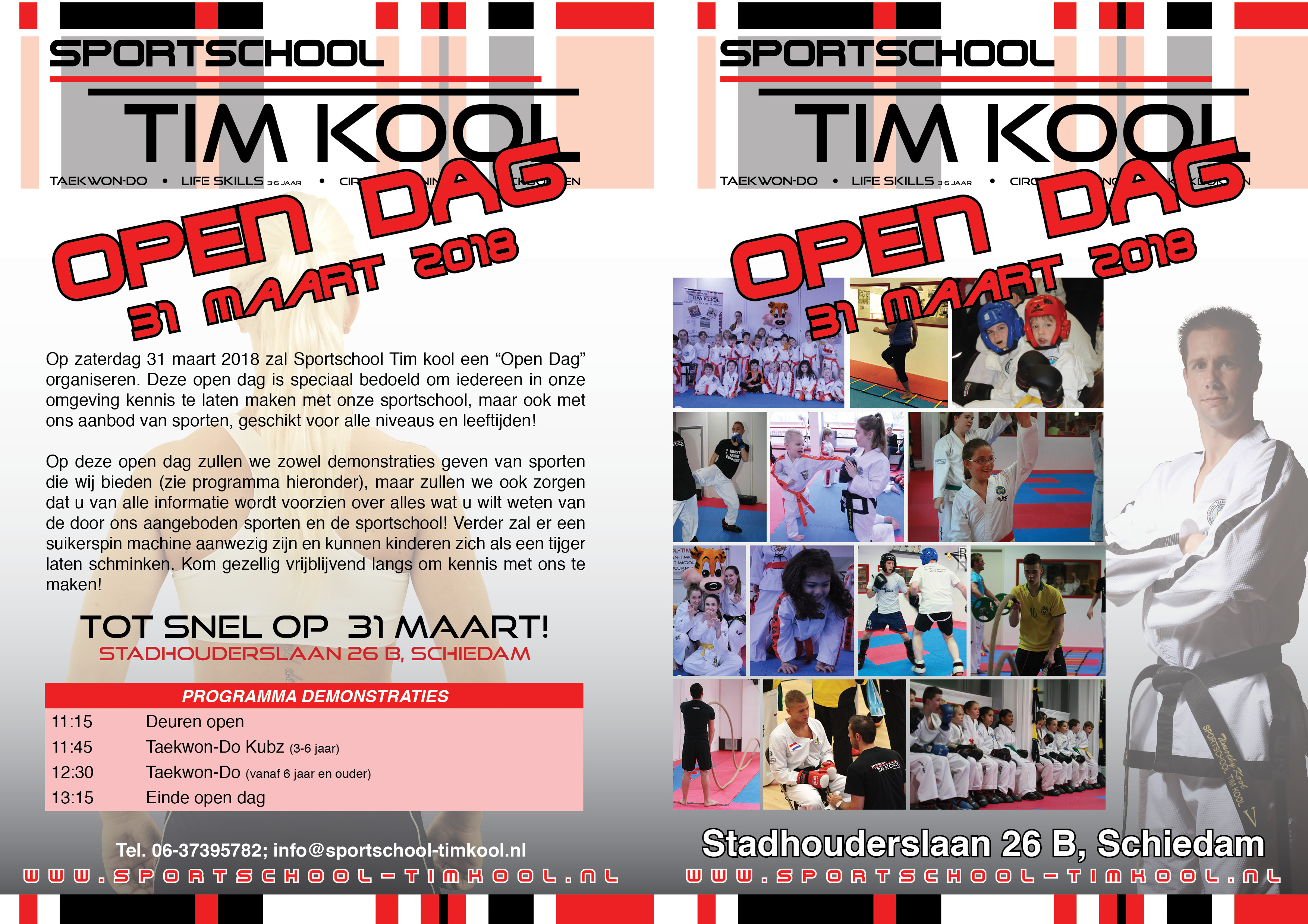 180311 Flyer open dag SCHIEDAM voorkant