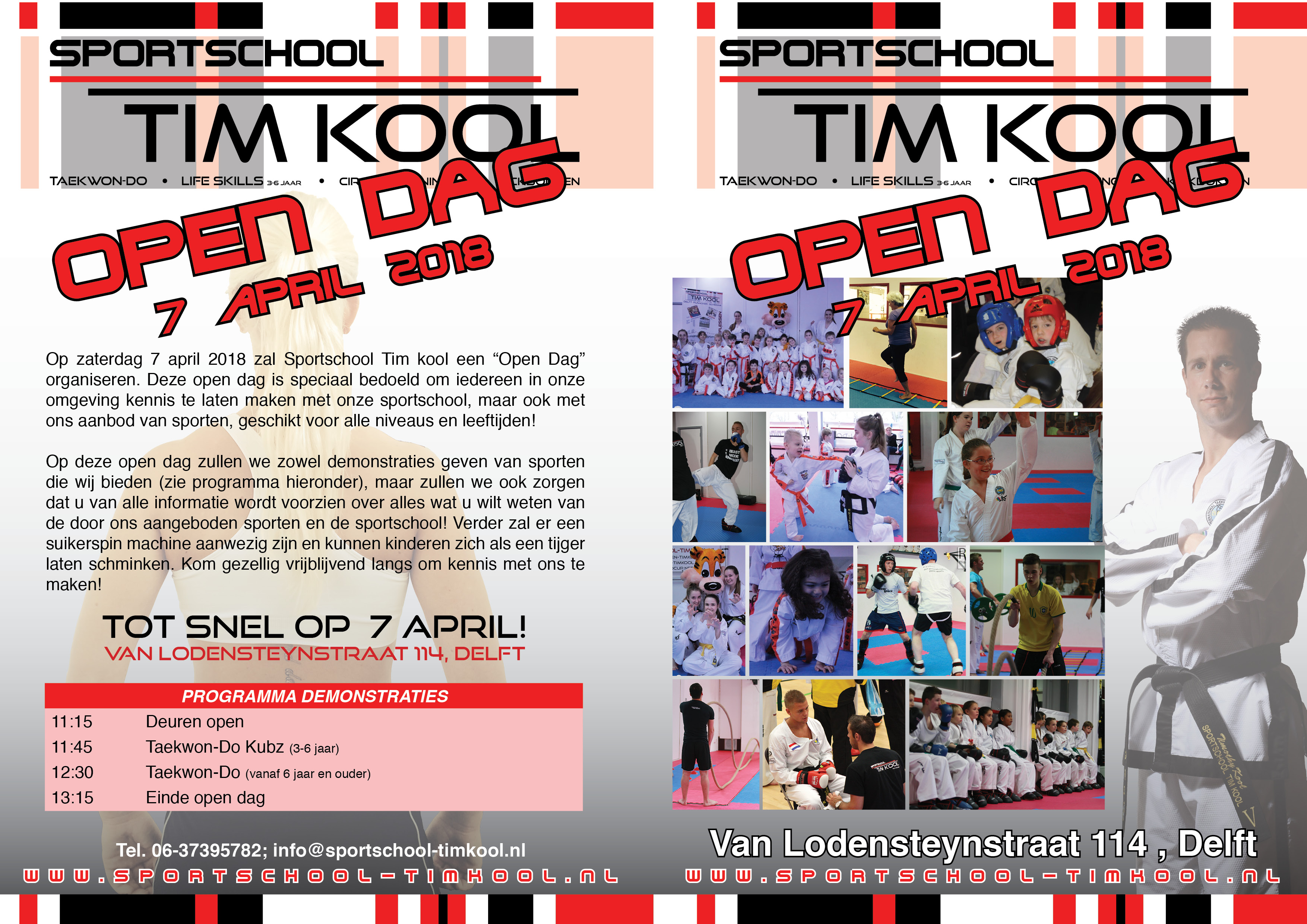 180311 Flyer open dag DELFT voorkant